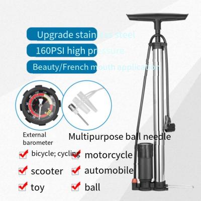 Stainless steel high-pressure pump Bicycle Electric Vehicle Motorcycle Automobile Household Inflator Export