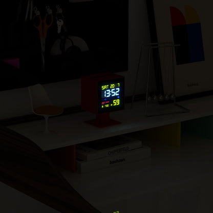 Newgate Monolith Lcd Alarm Clock Fire Engine Red*-Newgate-Mood